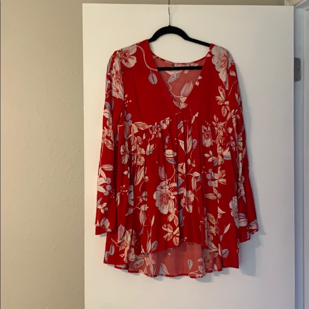 FREE PEOPLE: long sleeve flowy top